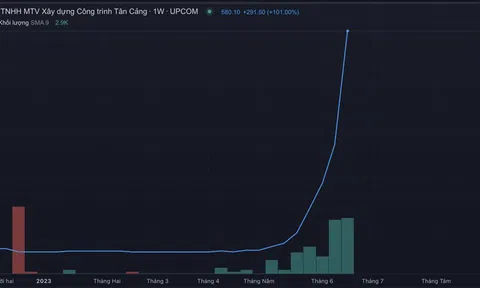 Cổ phiếu một công ty xây dựng tăng gấp 37 lần trong 2 tháng
