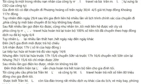 Cảnh giác lừa đảo khi mua tour du lịch qua mạng xã hội