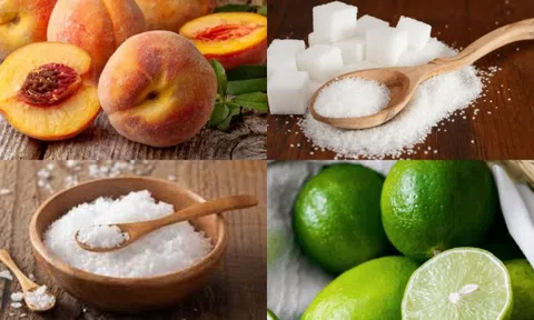 "Phá đảo" mùa hè bằng món đào ngâm giòn ngon mát lạnh