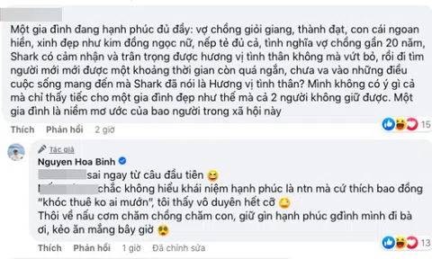 Shark Bình phản ứng gay gắt khi bị anti-fan nhắc lại chuyện cũ