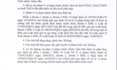 Công ty con của DIC Group bị truy thu thuế hơn nửa tỷ đồng vì khai sai thuế