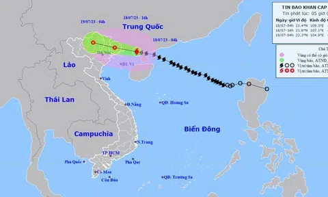 Bão số 1 giảm cấp, chỉ còn cách Móng Cái khoảng 140km
