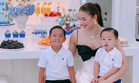 Phạm Hương tổ chức sinh nhật cho con trai trong căn nhà triệu đô