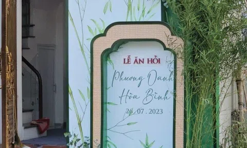 Hé lộ những hình ảnh đầu tiên tại lễ ăn hỏi của Phương Oanh và Shark Bình