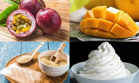 Công thức làm kem xoài chanh dây siêu đơn giản