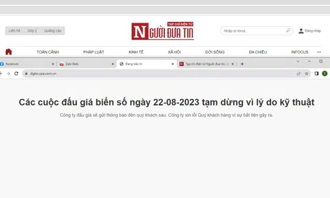 Công ty đấu giá biển số ô tô xin lỗi vì sự cố trong phiên đầu tiên