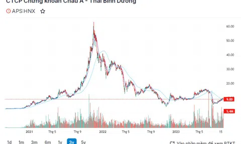 Cổ phiếu APS của Chứng khoán APEC bị cắt margin