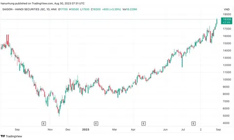 Lãnh đạo Chứng khoán SHS bán sạch cổ phiếu khi giá tăng gấp 2 lần