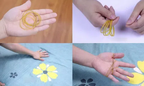 Mẹo cực hay giúp gom tóc rụng chỉ bằng cọng dây chun