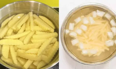 Làm cách này, khoai tây chiên giòn rụm, để lâu không ỉu