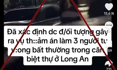 Công an điều tra vụ tung tin bịa đặt về thảm án 3 người chết ở Long An