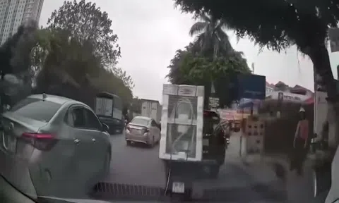 Công an làm việc với tài xế ô tô "tung cước" vào nhân viên giao hàng