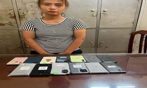 Bắt nữ quái khoắng sạch điện thoại trong đêm ở Nam Định