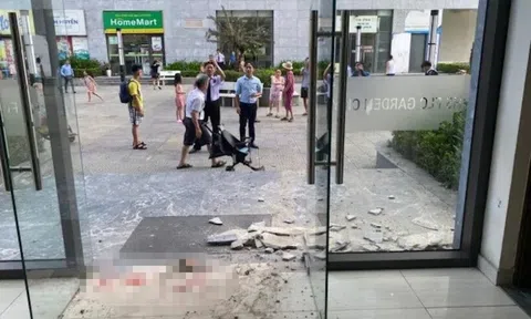 Hà Nội: Gạch ốp toà nhà chung cư FLC Garden rơi trúng bé trai 2 tuổi