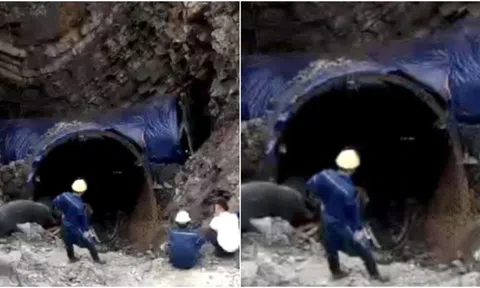 Tìm kiếm công nhân mất tích sau khi "hố tử thần" xuất hiện ở Quảng Ninh