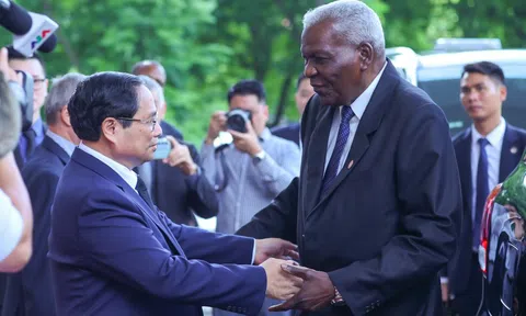 Thủ tướng tiếp Chủ tịch Quốc hội Cuba sang dự lễ tang Tổng Bí thư Nguyễn Phú Trọng