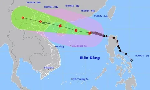 Bão Yagi mạnh lên cấp 15, giật trên cấp 17, khả năng thành siêu bão