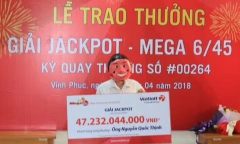 Chủ nhân giải Jackpot trị giá 47 tỷ đồng công khai tên họ