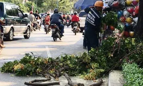 Cô gái bất động giữa đường phố Sài Gòn vì họa `trên trời` ập xuống