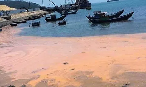 Hé lộ nguyên nhân về vệt nước màu đỏ tại Quảng Bình