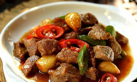 Bò rim tỏi ớt đậm đà ngon cơm