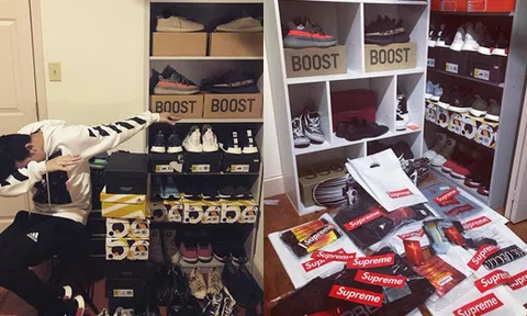 Bộ sưu tập giày `cực độc` của chàng trai Việt tại Mỹ, có đôi giá trị hơn 1 cây vàng