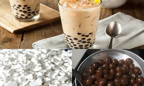 Cách làm trân châu bằng bột sắn dây đơn giản, có ngay ly trà sữa thơm ngon hơn tiệm
