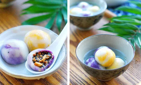 Bánh trôi nước tam sắc thơm ngon đón Tết Hàn thực