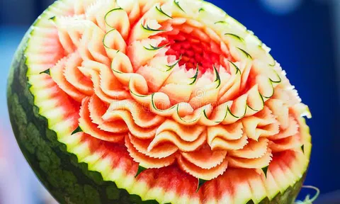 Ở đây có công thức cắt tỉa dưa hấu đẹp mê ly!