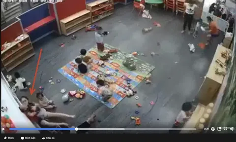 Xuất hiện clip bạo hành trẻ mầm non ở Nghệ An