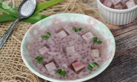 Đừng nấu chè khoai môn kiểu cũ nữa, làm theo cách này đảm bảo `ăn 1 lại muốn ăn 2`