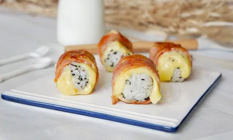 Bữa sáng ngon lạ với món cơm cuộn mới toanh siêu hấp dẫn