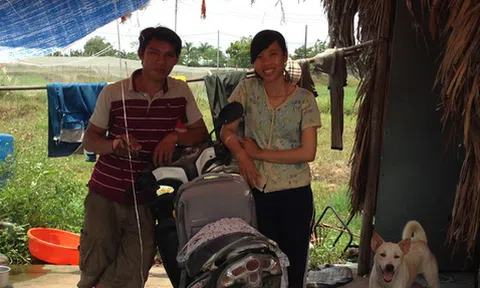 Chuyện hai vợ chồng kỹ sư bỏ phố về quê dựng lều giữa đồng trồng rau sạch