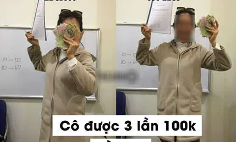 Dân mạng rần rần chế ảnh cô giáo chửi học viên là ‘mặt lợn’ vì không nộp phạt 100k