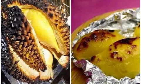 Ngon mê li với món sầu riêng nướng
