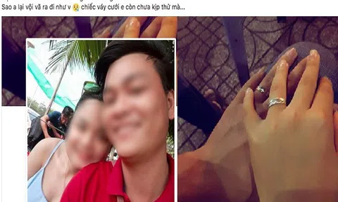 Đau xé lòng lời tâm sự người yêu hiệp sĩ: `Chiếc váy cưới em còn chưa kịp thử mà...`