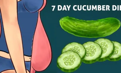 Giảm cân thần tốc với thực đơn ăn kiêng 7 ngày cùng dưa chuột