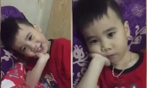 Bé trai ngọt ngào: `Không ai nói cả, con biết mẹ đẻ ra con, con cám ơn mẹ!`