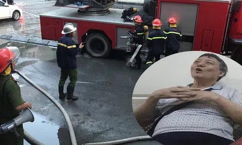 Bị kẹt trong vụ cháy ở tầng 18, cặp vợ chồng già dùng khăn ướt, băng dính cầm cự