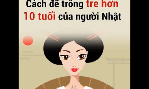 Cách để trẻ hơn 10 tuổi của phụ nữ Nhật