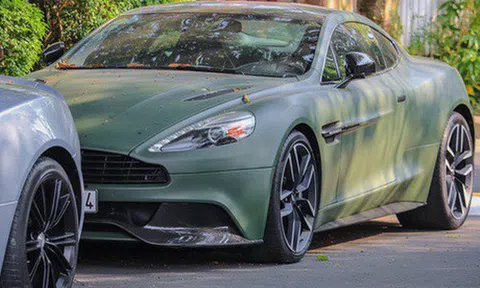 Ông chủ cafe Trung Nguyên phá cách với Aston Martin Vanquish hàng hiếm màu lạ