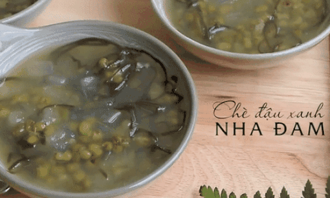 Giải nhiệt ngày hè với chè đậu xanh nha đam thanh mát
