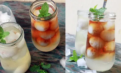 Vải thiều vào mùa rồi, làm nhanh những đồ uống ngon tuyệt từ loại quả này