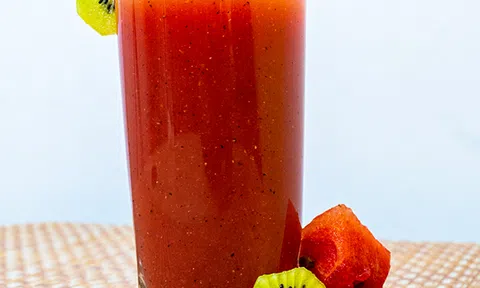 Công thức nước ép giảm cân từ dưa hấu và kiwi
