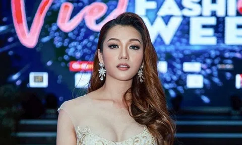 Hoa hậu Thái Nhiên Phương xinh đẹp trong show thời trang tự thiết kế