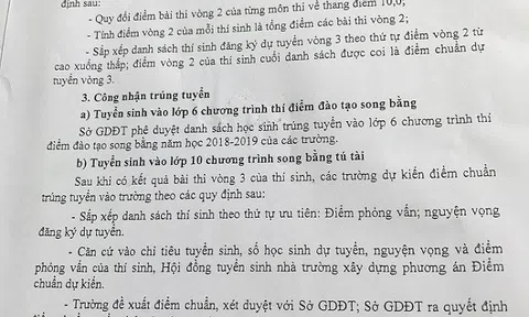 Sở GD&ĐT Hà Nội đã liên hệ với phụ huynh bức xúc vì tuyển sinh song bằng