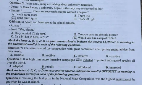 Bài giải đề thi Tiếng Anh THPT quốc gia 2018 – Mã đề 406