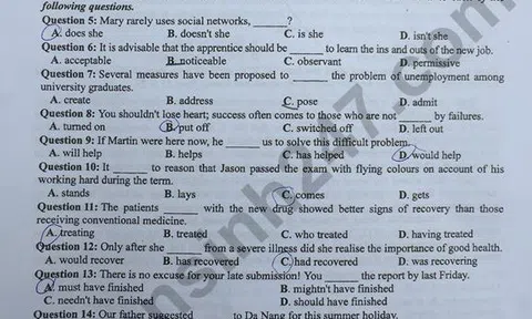 Bài giải đề thi Tiếng Anh THPT quốc gia 2018 – Mã đề 407