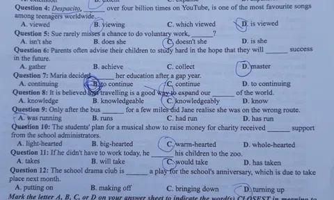 Đề thi Anh Văn kỳ thi THPT quốc gia 2018 - Mã đề 410