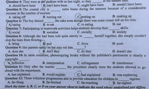 Bài giải đề thi Tiếng Anh THPT quốc gia 2018 – Mã đề 414